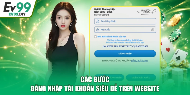 Các bước đăng nhập tài khoản siêu dễ trên website