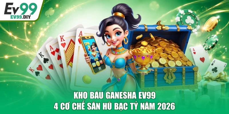 Kho Báu Ganesha EV99 - 4 Cơ Chế Săn Hũ Bạc Tỷ Năm 2026