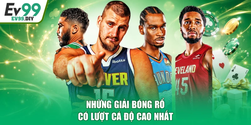 Những giải bóng rổ có lượt cá độ cao nhất